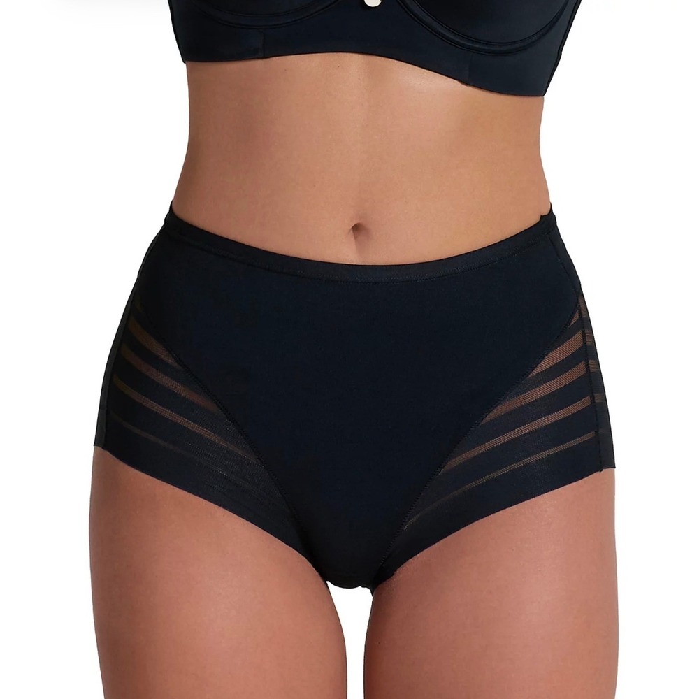 Leonisa Women's Lace Stripe Undetectable Classic Shaper Panty 012903 Size Small
